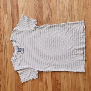 Jungmaven hemp and cotton striped Lorel tee sz small